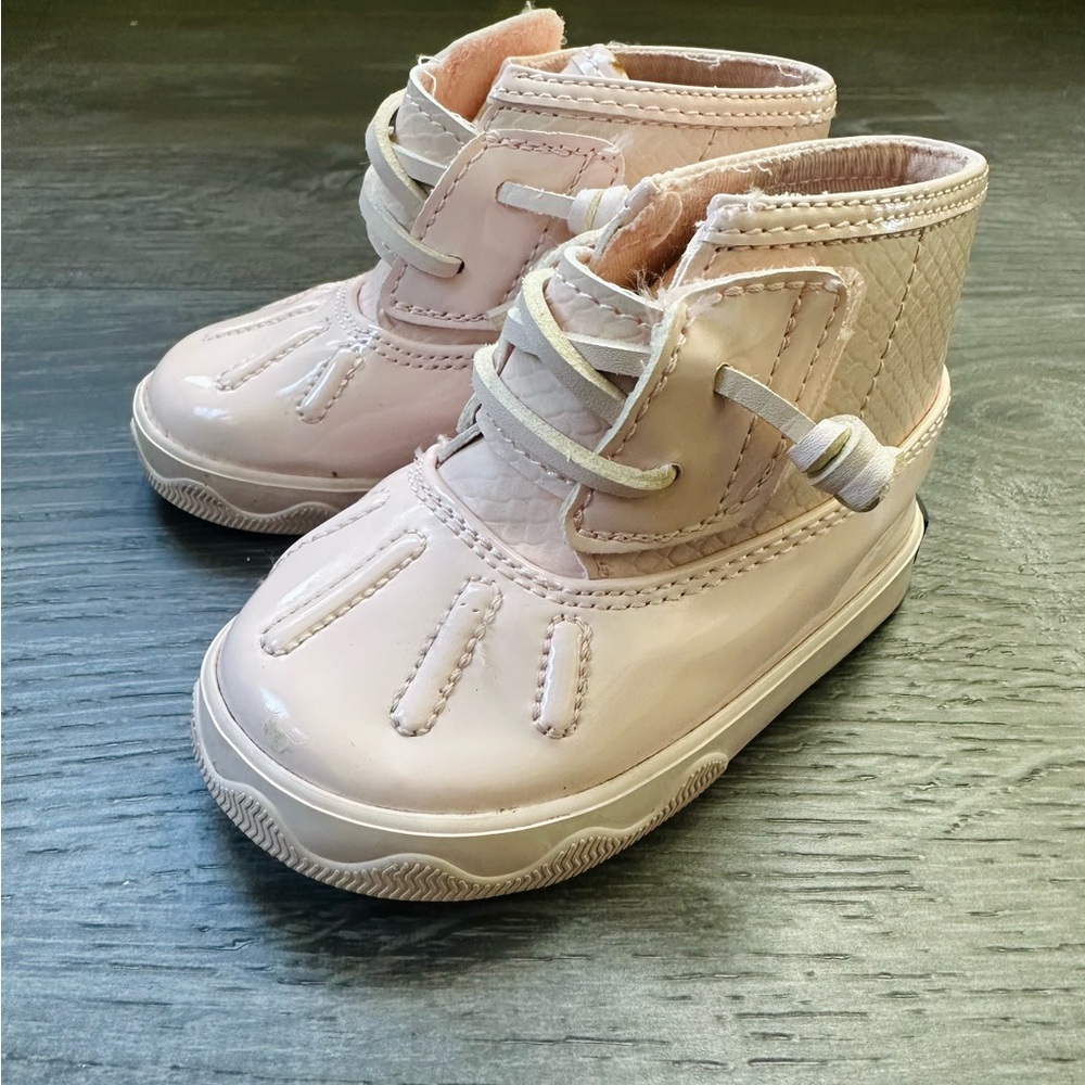 Sperry Light Pink Kids Boots